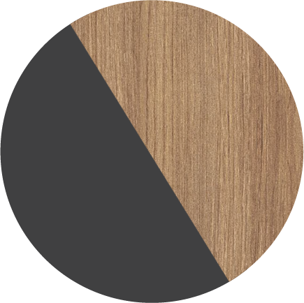 Black with Oak